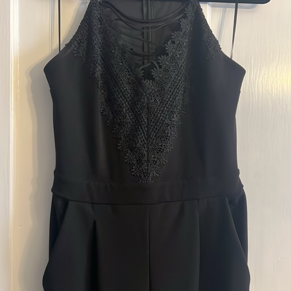 Express Black Lace jumpsuit - Picture 4 of 7